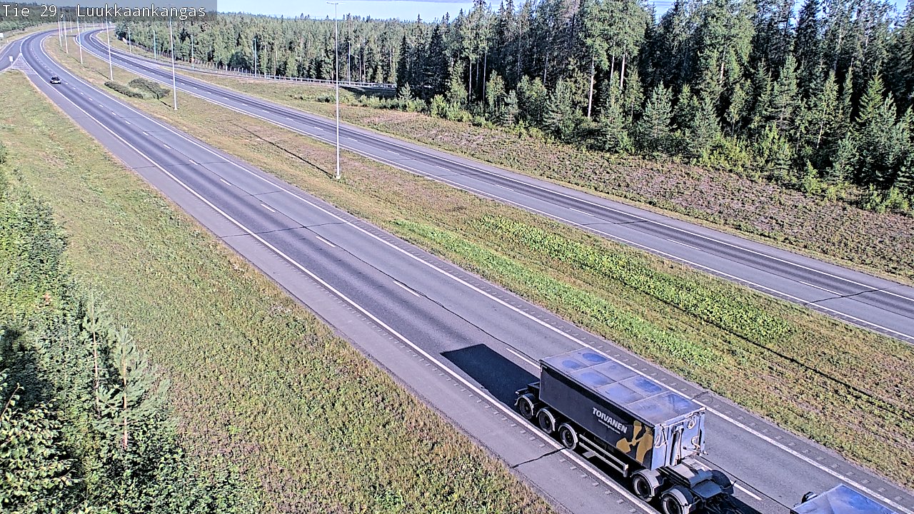 Weather Camera Image Väg 29 Torneå Luukkaankangas, Tornio, Lappi