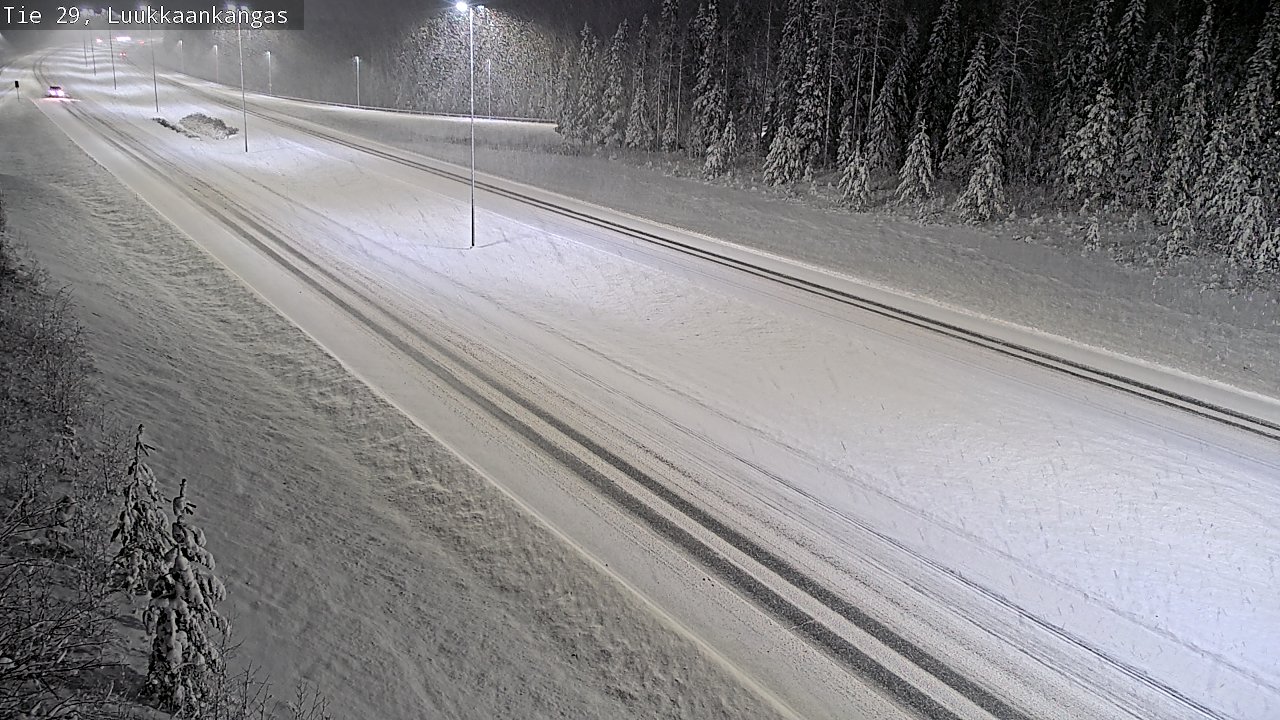 Weather Camera Image Väg 29 Torneå Luukkaankangas, Tornio, Lappi
