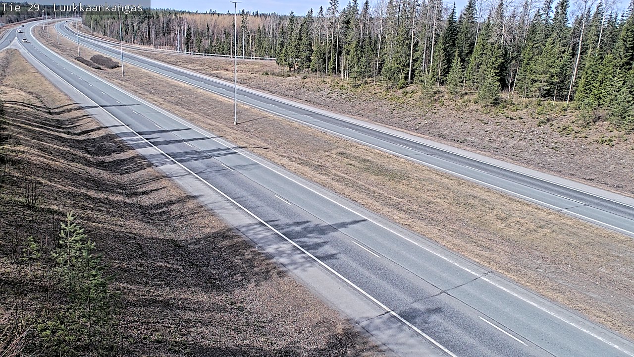Weather Camera Image Väg 29 Torneå Luukkaankangas, Tornio, Lappi
