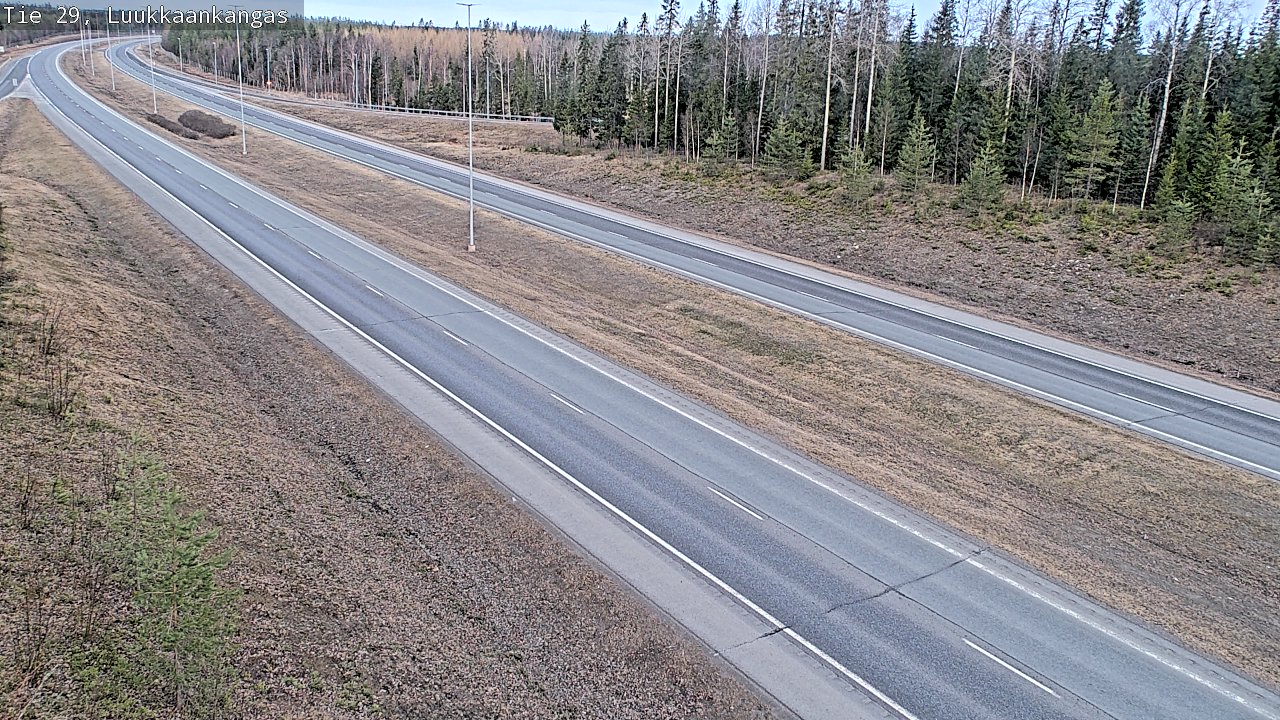 Weather Camera Image Väg 29 Torneå Luukkaankangas, Tornio, Lappi