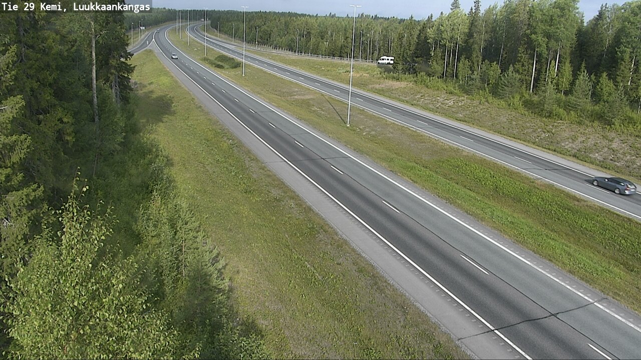 Weather Camera Image Road 29 Tornio Luukkaankangas, Tornio, Lappi