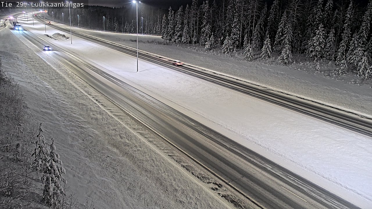 Weather Camera Image Väg 29 Torneå Luukkaankangas, Tornio, Lappi