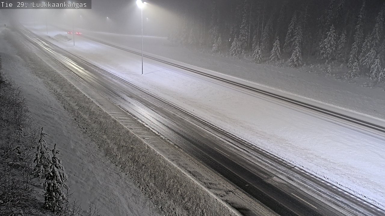 Weather Camera Image Väg 29 Torneå Luukkaankangas, Tornio, Lappi