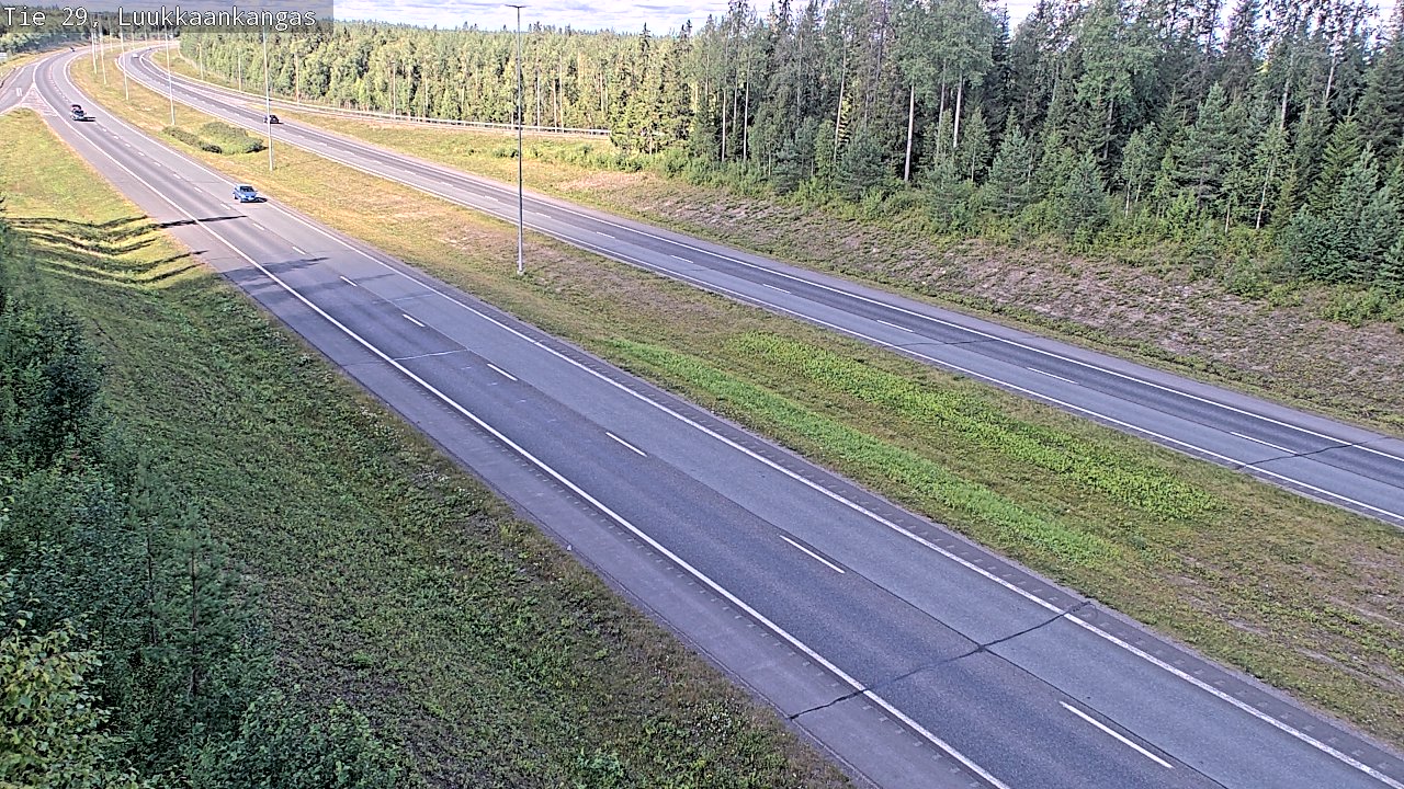Weather Camera Image Väg 29 Torneå Luukkaankangas, Tornio, Lappi