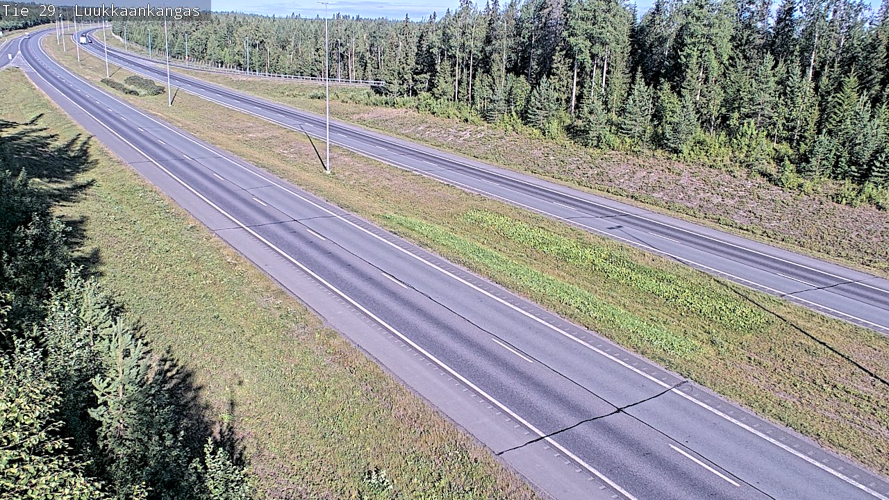 Weather Camera Image Väg 29 Torneå Luukkaankangas, Tornio, Lappi