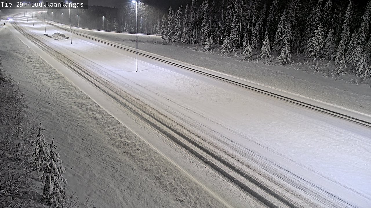 Weather Camera Image Väg 29 Torneå Luukkaankangas, Tornio, Lappi