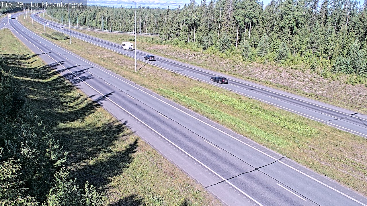 Weather Camera Image Väg 29 Torneå Luukkaankangas, Tornio, Lappi