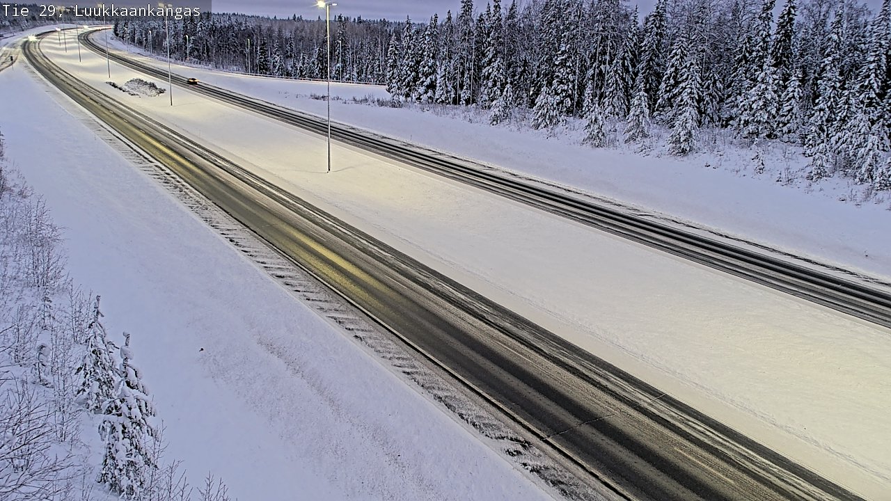 Weather Camera Image Väg 29 Torneå Luukkaankangas, Tornio, Lappi