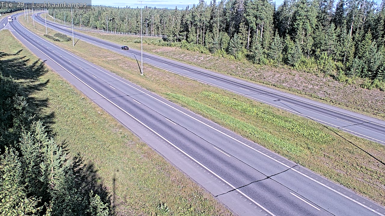 Weather Camera Image Väg 29 Torneå Luukkaankangas, Tornio, Lappi