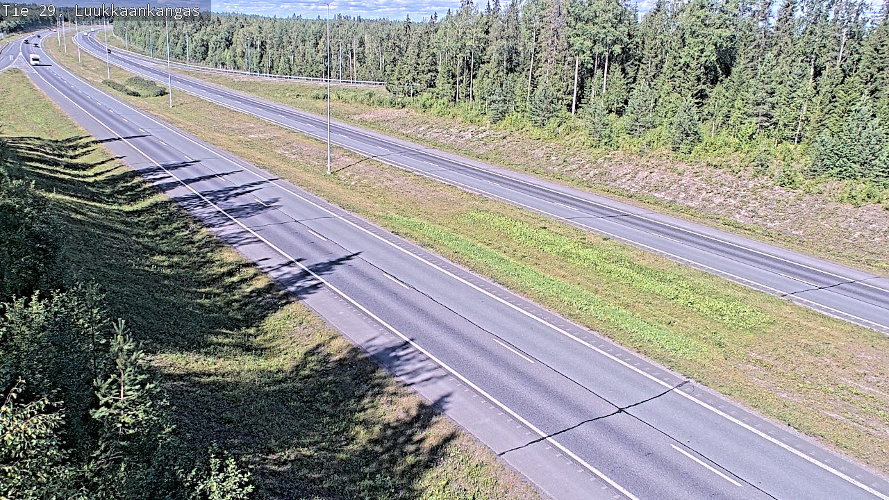 Weather Camera Image Väg 29 Torneå Luukkaankangas, Tornio, Lappi