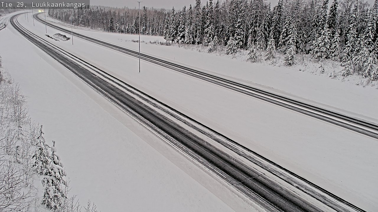 Weather Camera Image Väg 29 Torneå Luukkaankangas, Tornio, Lappi