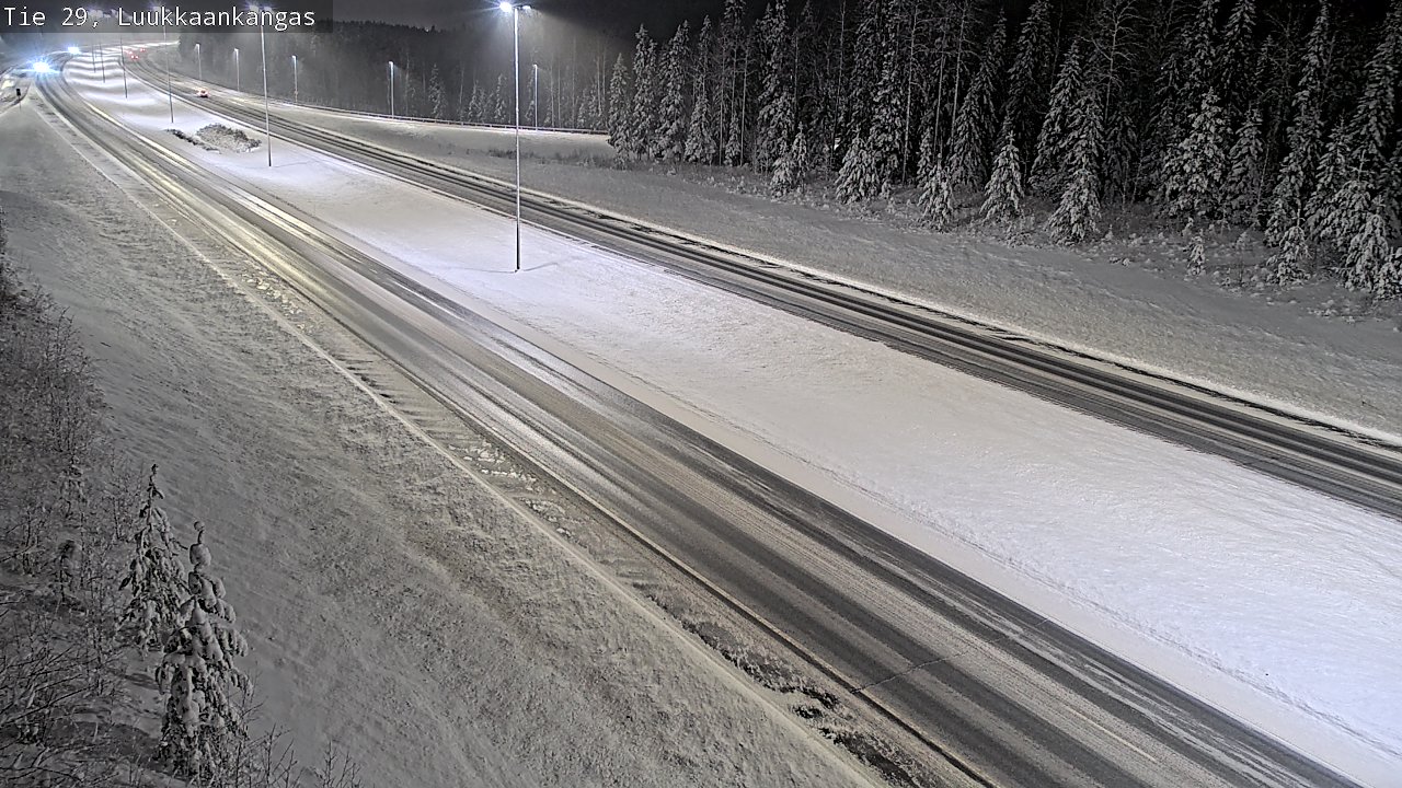 Weather Camera Image Väg 29 Torneå Luukkaankangas, Tornio, Lappi