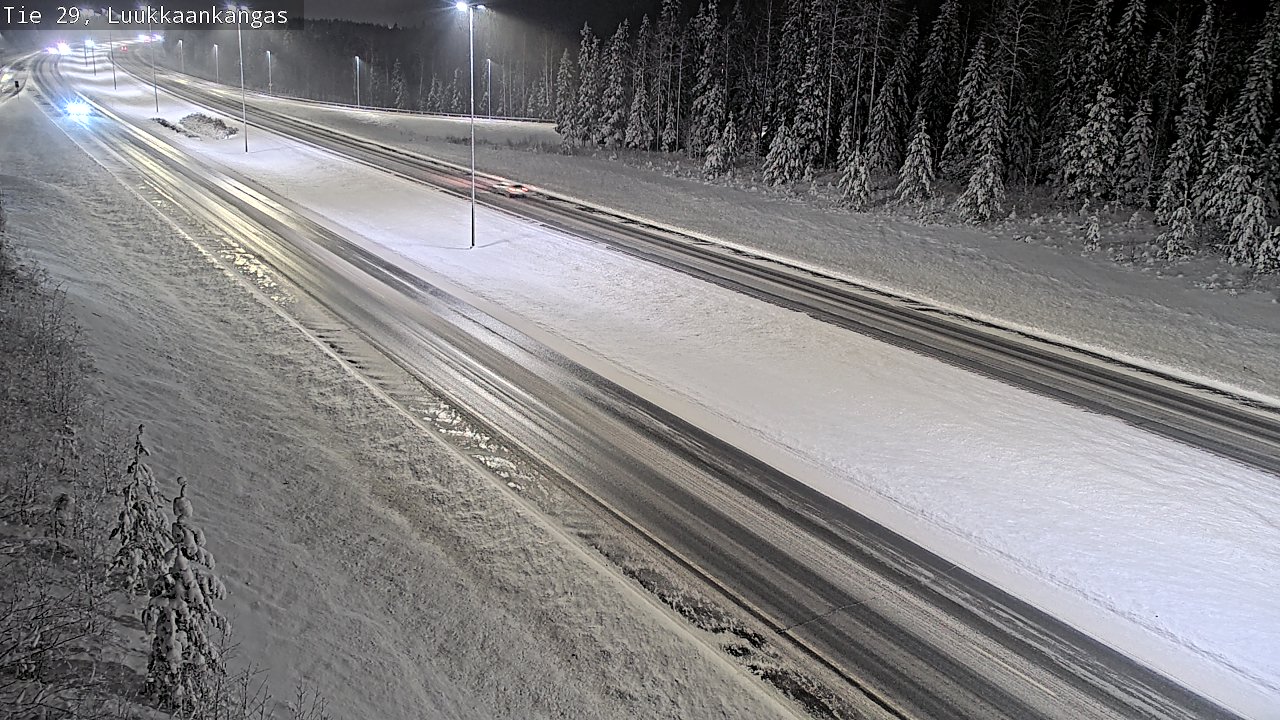 Weather Camera Image Väg 29 Torneå Luukkaankangas, Tornio, Lappi