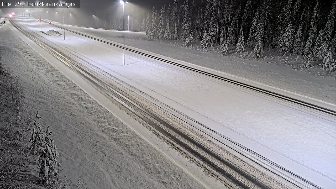 Weather Camera Image Väg 29 Torneå Luukkaankangas, Tornio, Lappi
