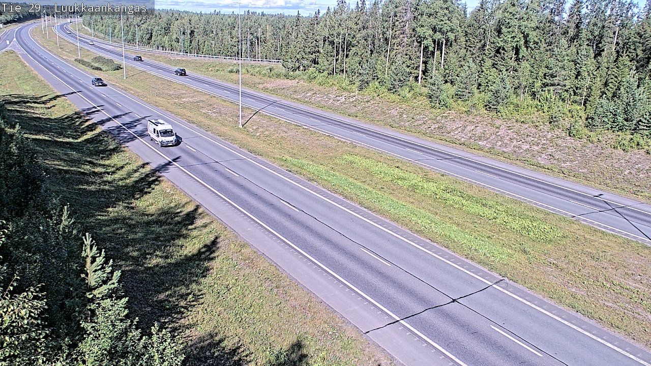 Weather Camera Image Väg 29 Torneå Luukkaankangas, Tornio, Lappi