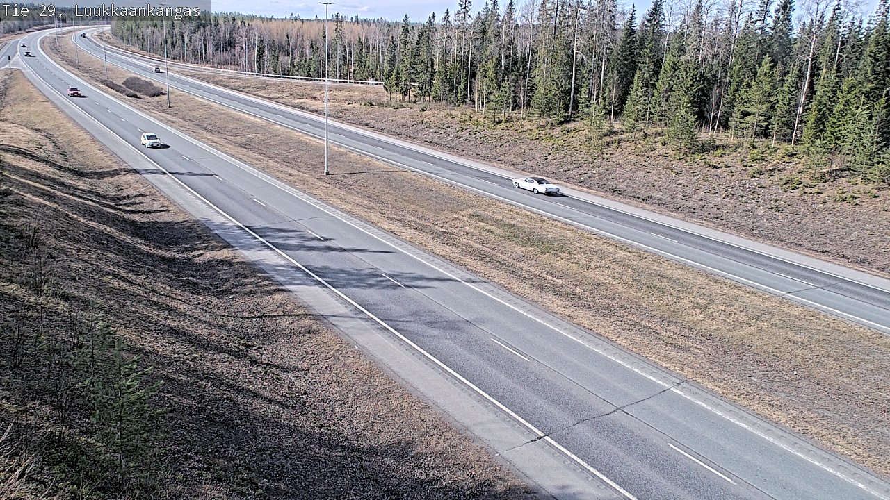 Weather Camera Image Väg 29 Torneå Luukkaankangas, Tornio, Lappi