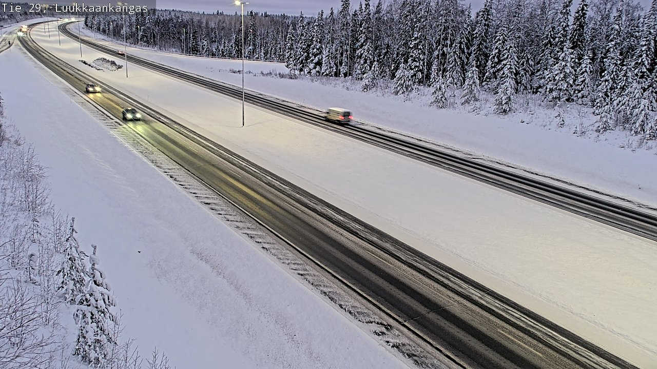 Weather Camera Image Väg 29 Torneå Luukkaankangas, Tornio, Lappi