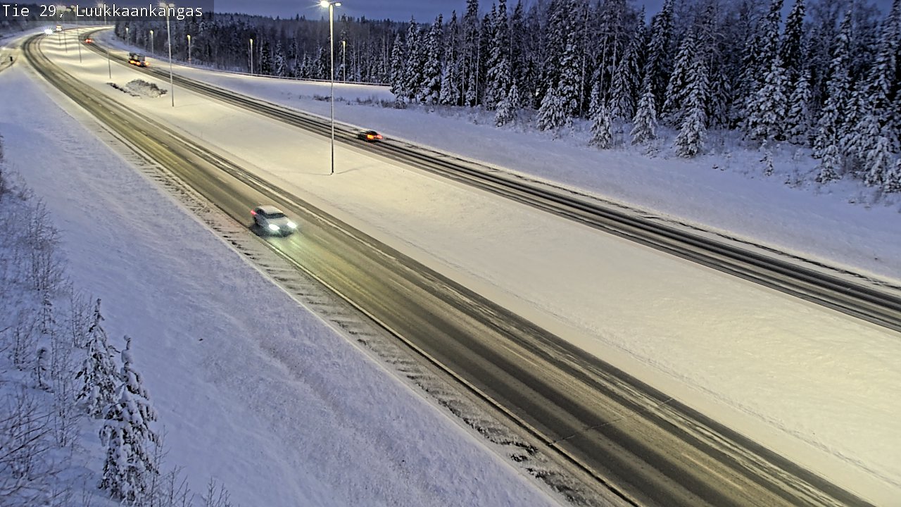 Weather Camera Image Väg 29 Torneå Luukkaankangas, Tornio, Lappi