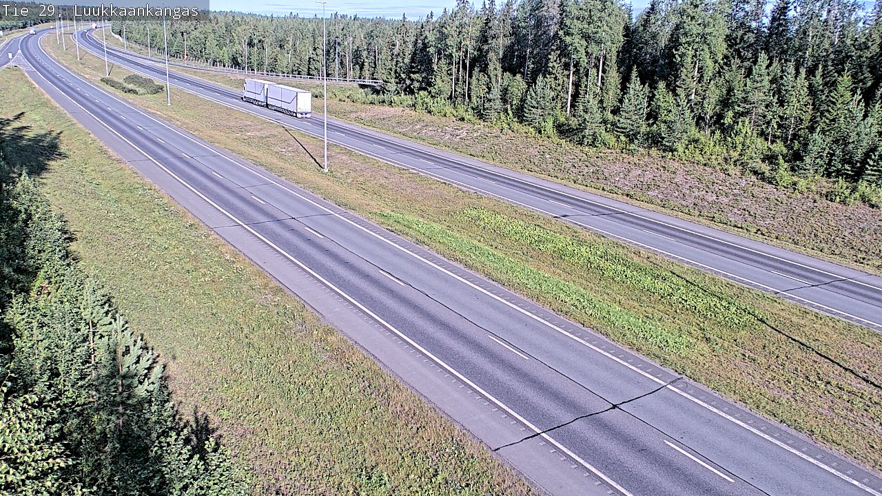 Weather Camera Image Väg 29 Torneå Luukkaankangas, Tornio, Lappi
