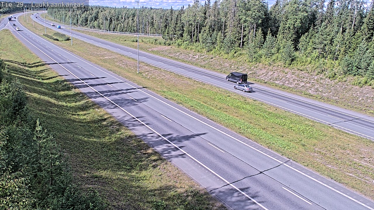 Weather Camera Image Väg 29 Torneå Luukkaankangas, Tornio, Lappi