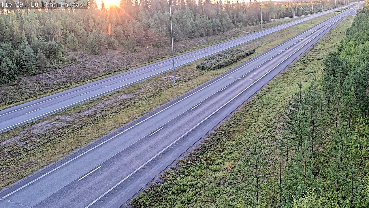 Weather Camera Image Road 29 Tornio Luukkaankangas, Tornio, Lappi