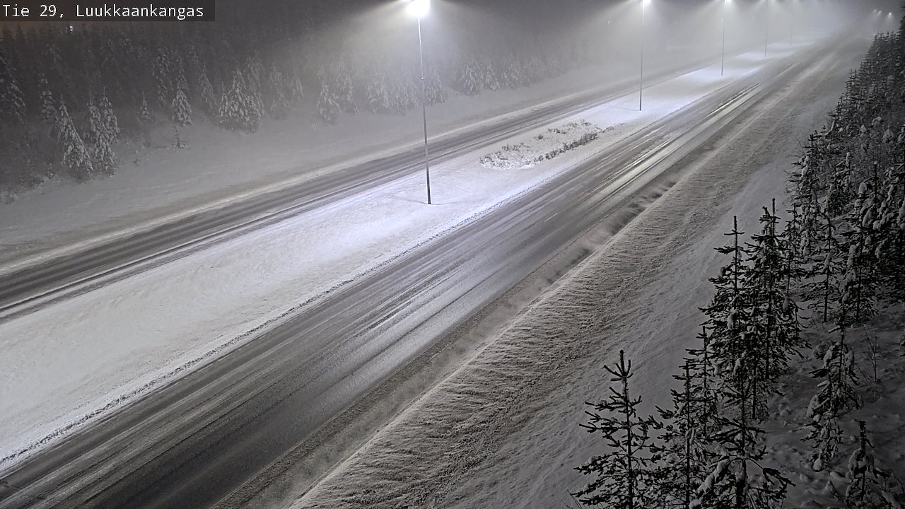 Weather Camera Image Väg 29 Torneå Luukkaankangas, Tornio, Lappi