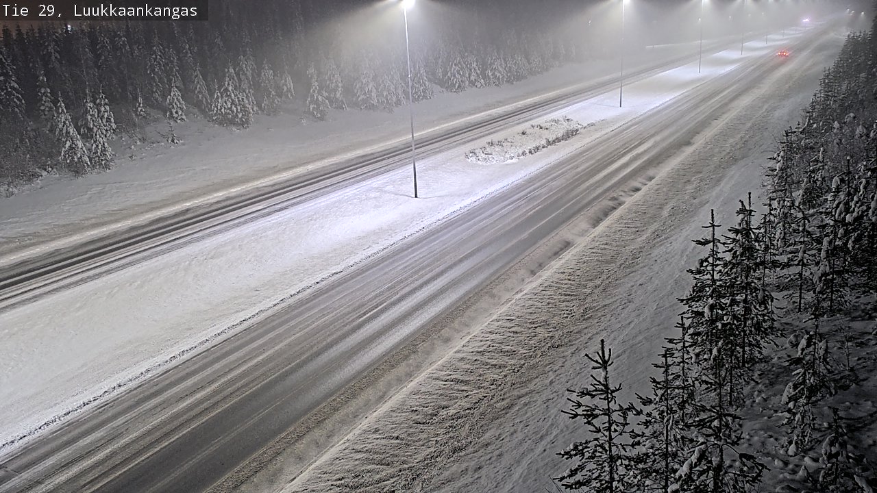 Weather Camera Image Väg 29 Torneå Luukkaankangas, Tornio, Lappi