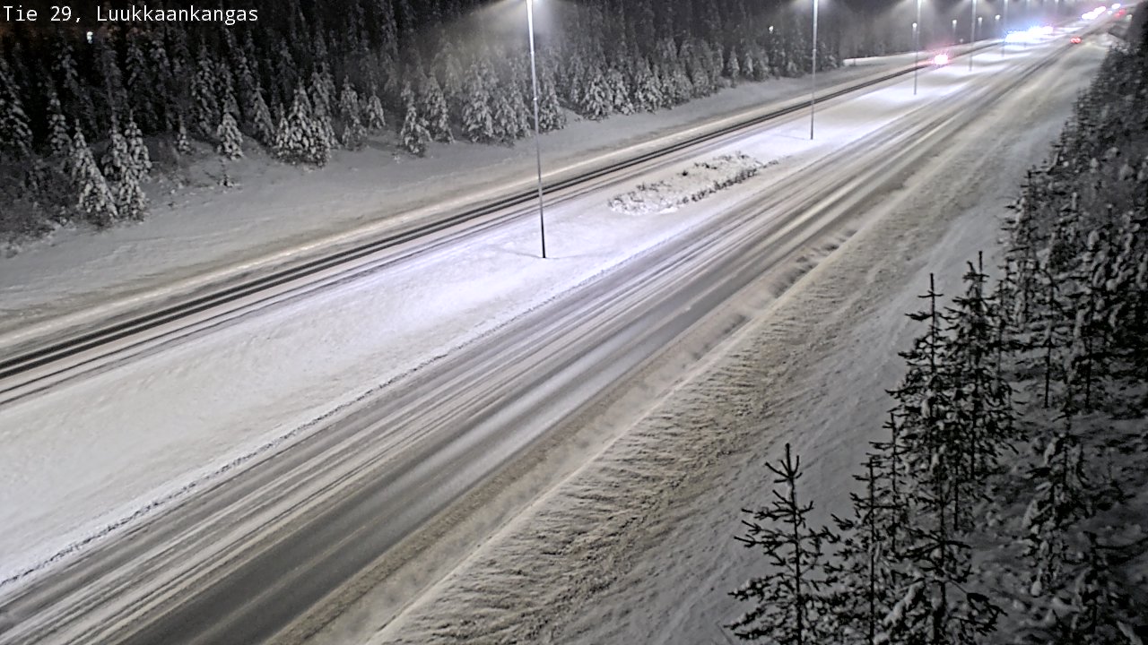Weather Camera Image Väg 29 Torneå Luukkaankangas, Tornio, Lappi