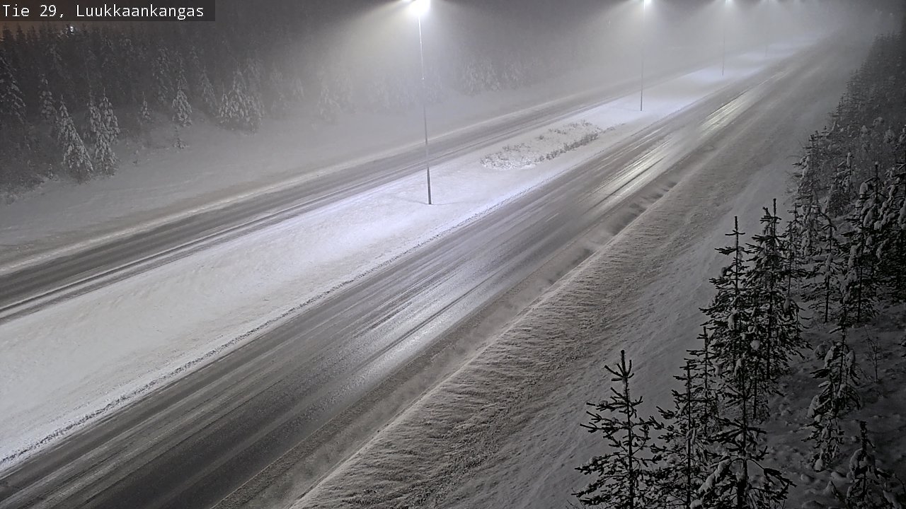 Weather Camera Image Väg 29 Torneå Luukkaankangas, Tornio, Lappi