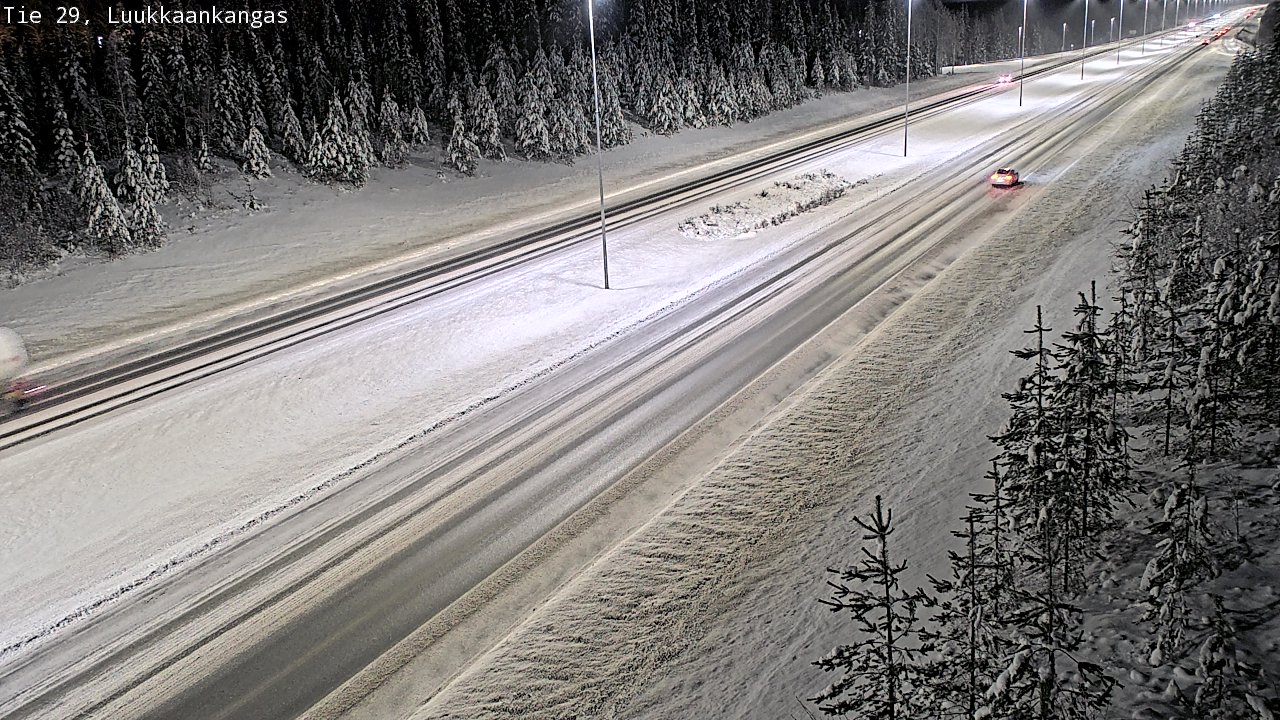 Weather Camera Image Väg 29 Torneå Luukkaankangas, Tornio, Lappi