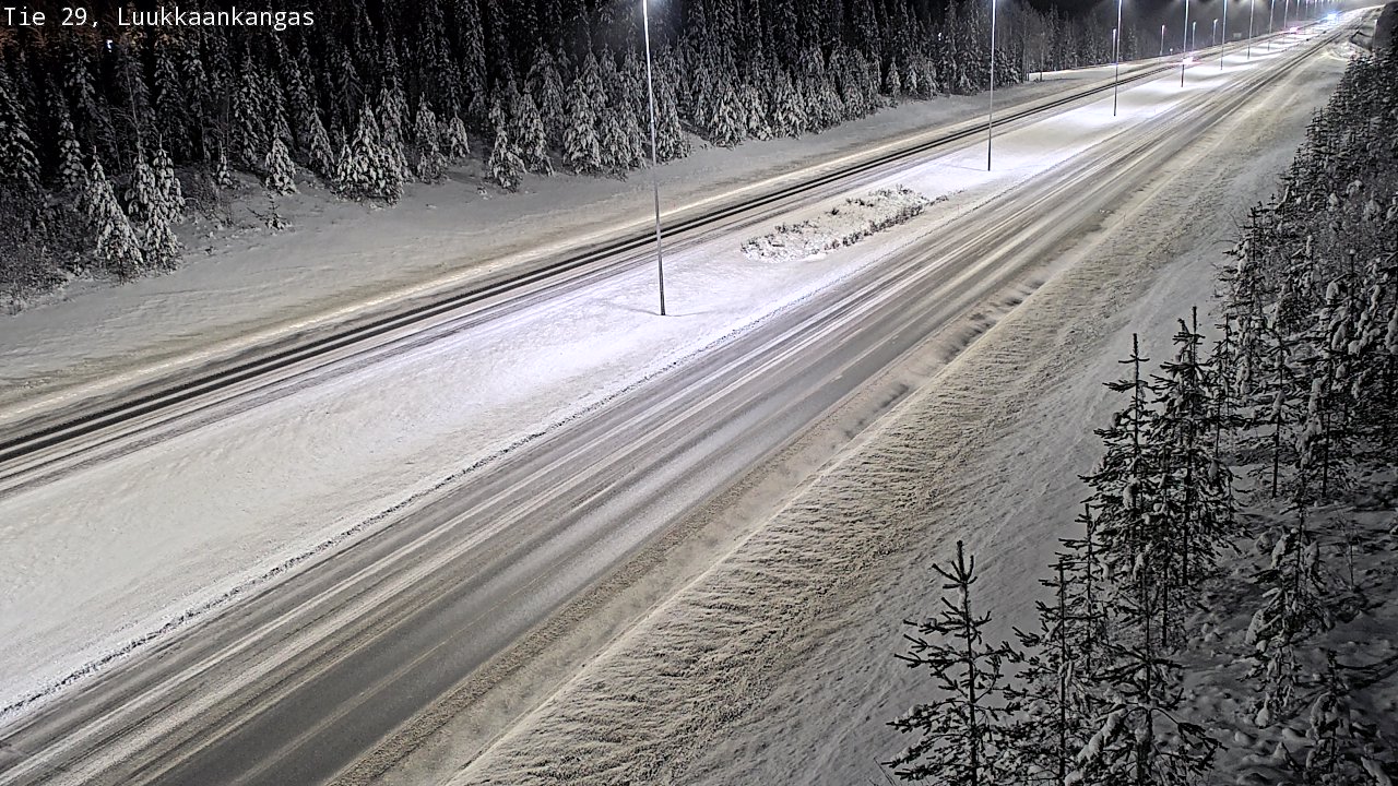 Weather Camera Image Väg 29 Torneå Luukkaankangas, Tornio, Lappi