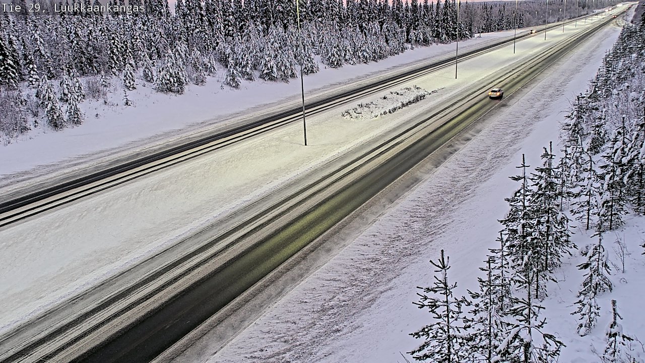 Weather Camera Image Väg 29 Torneå Luukkaankangas, Tornio, Lappi