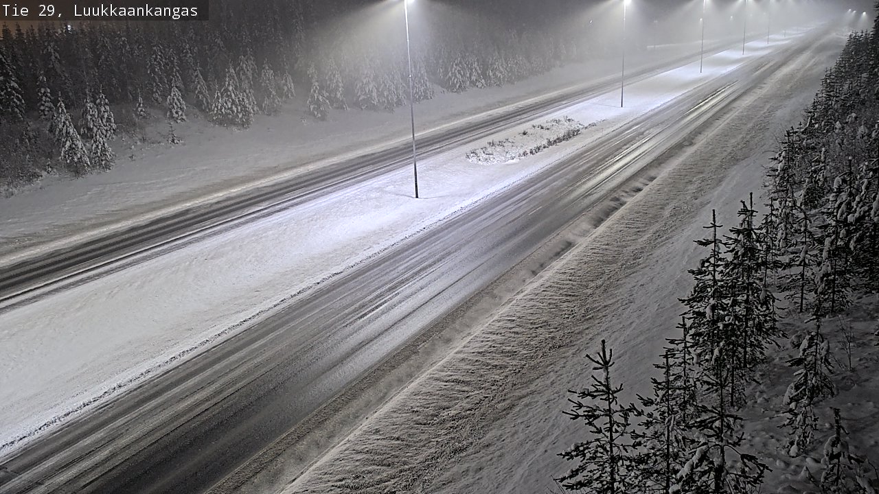 Weather Camera Image Väg 29 Torneå Luukkaankangas, Tornio, Lappi
