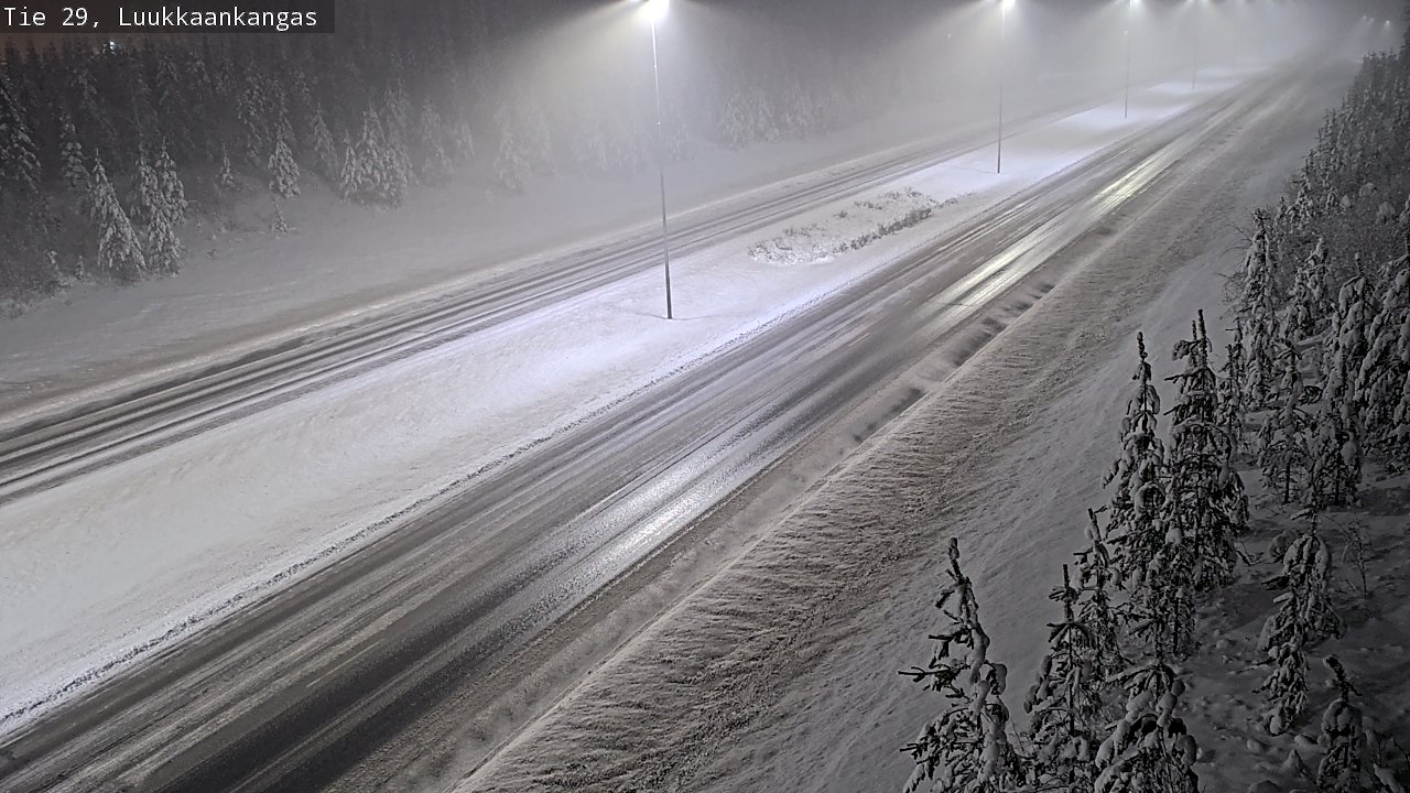 Weather Camera Image Väg 29 Torneå Luukkaankangas, Tornio, Lappi