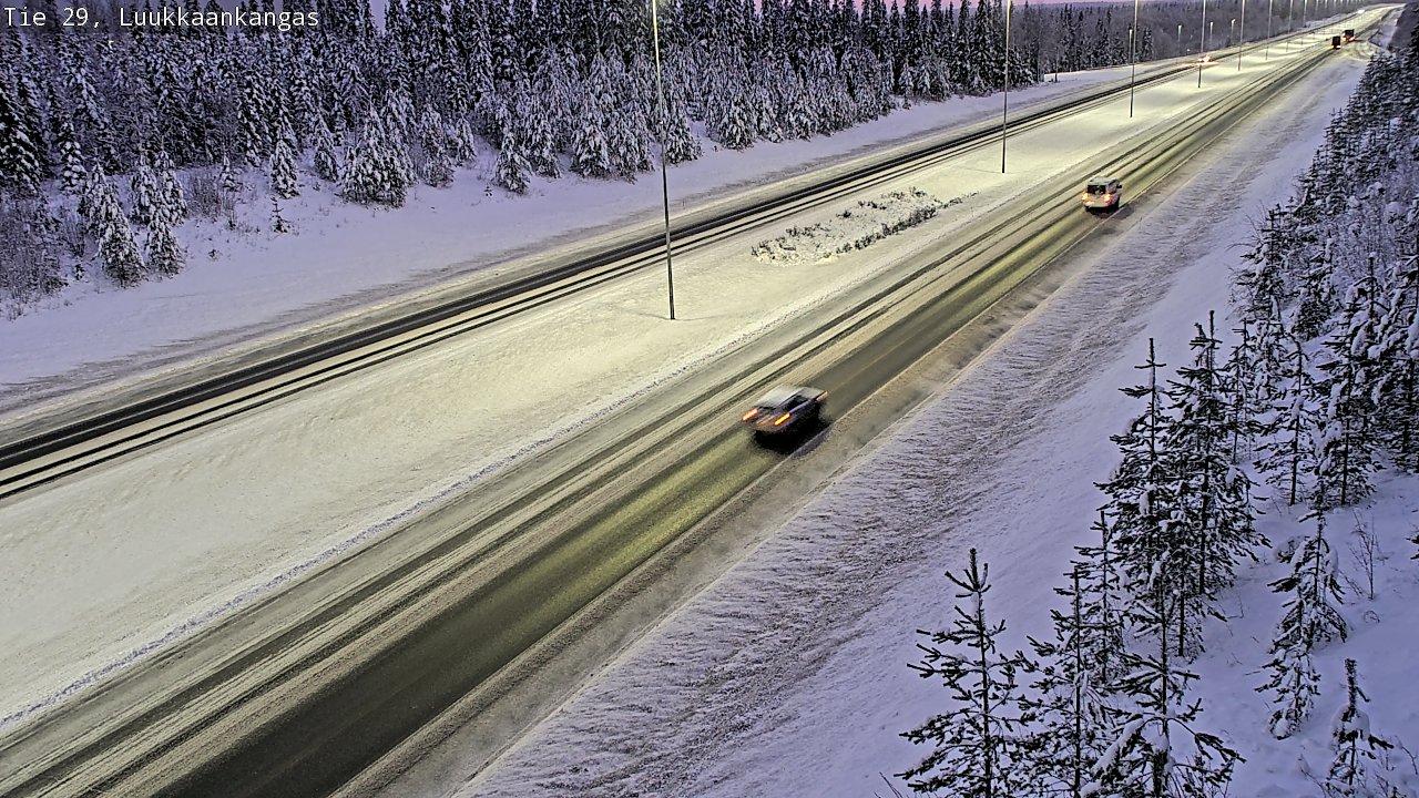 Weather Camera Image Väg 29 Torneå Luukkaankangas, Tornio, Lappi