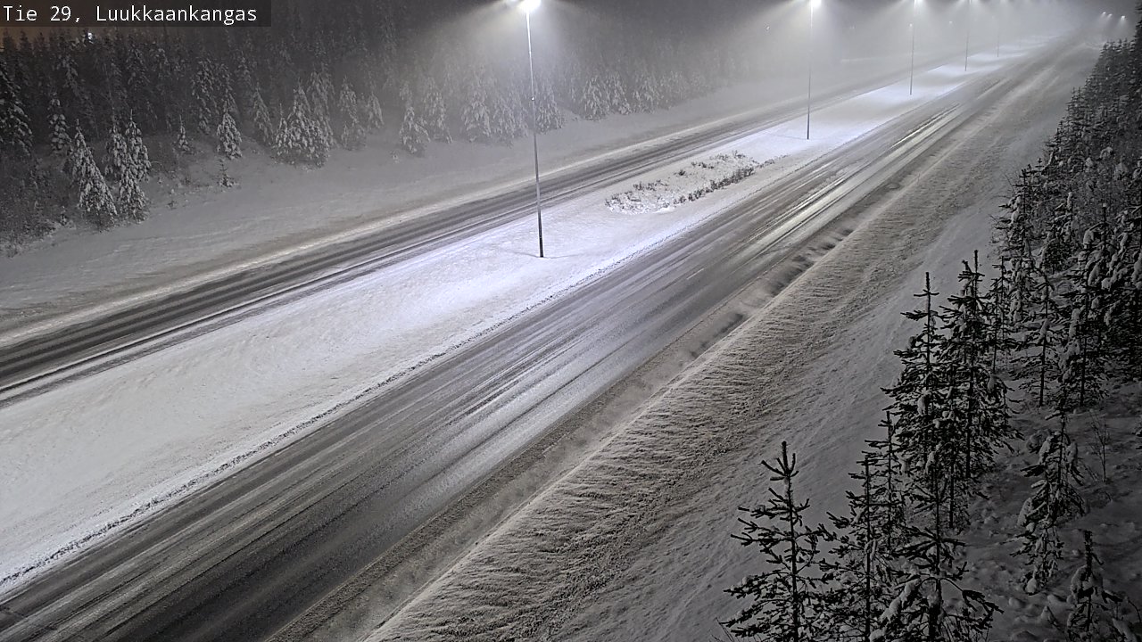 Weather Camera Image Väg 29 Torneå Luukkaankangas, Tornio, Lappi