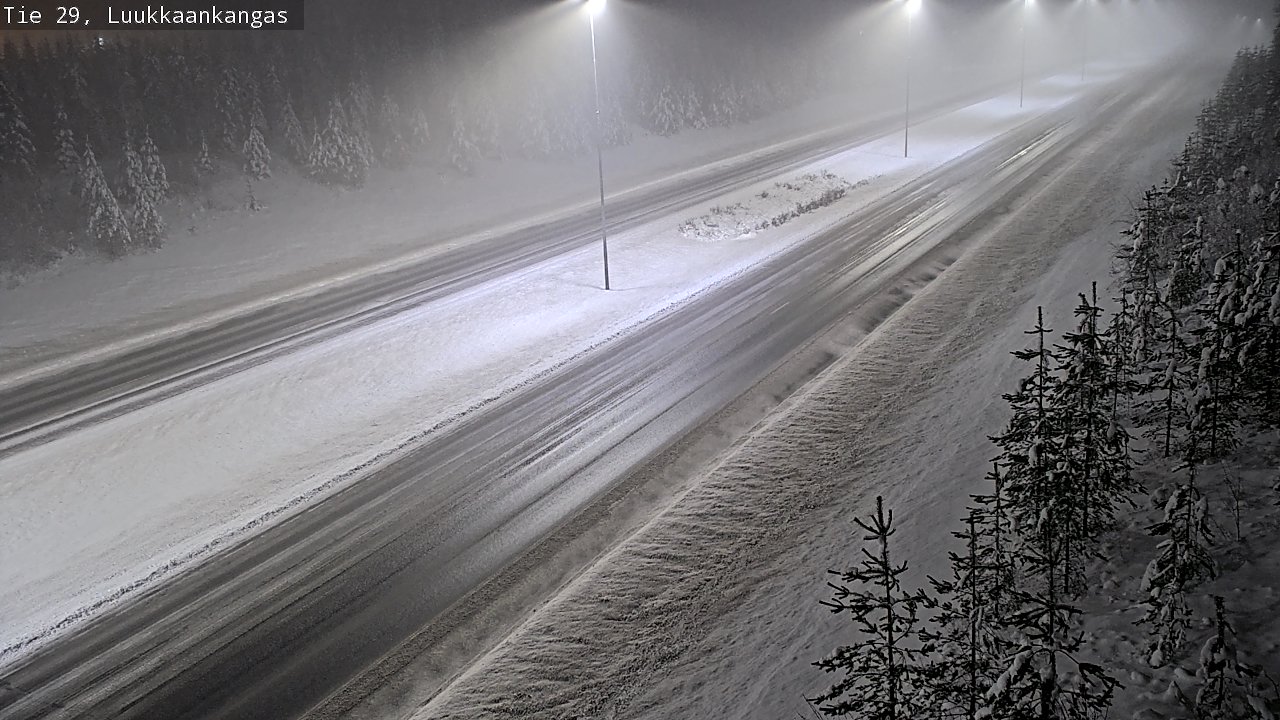 Weather Camera Image Väg 29 Torneå Luukkaankangas, Tornio, Lappi