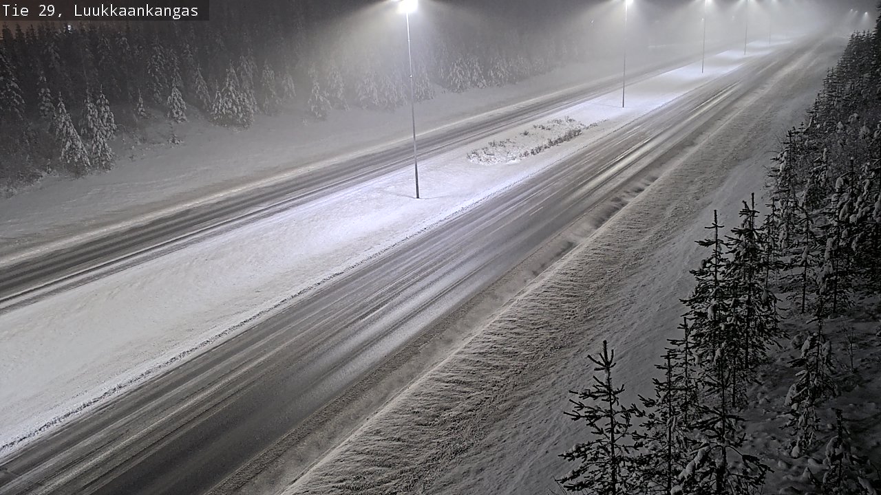 Weather Camera Image Väg 29 Torneå Luukkaankangas, Tornio, Lappi