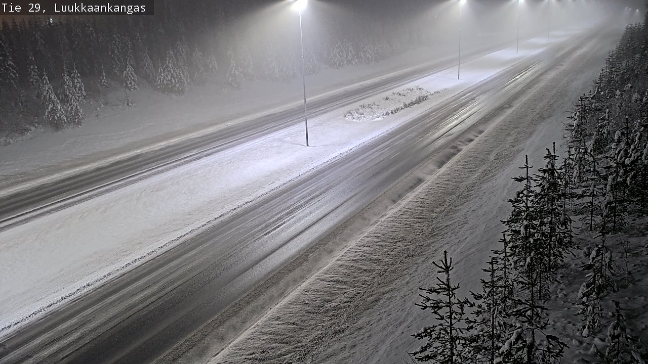 Weather Camera Image Väg 29 Torneå Luukkaankangas, Tornio, Lappi