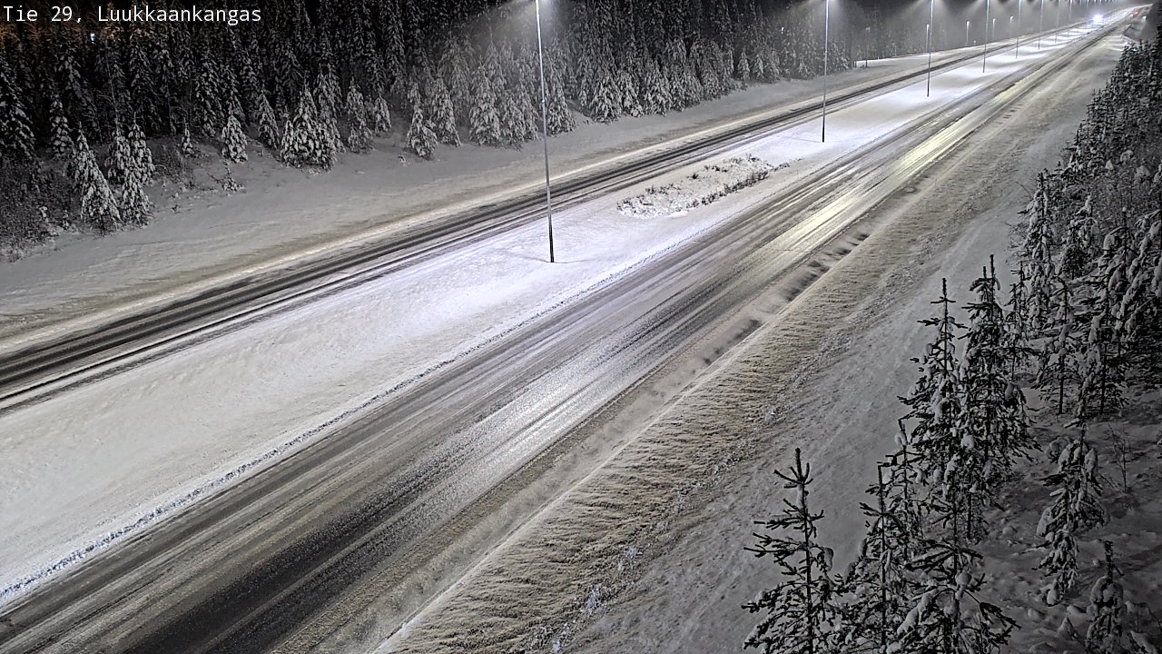 Weather Camera Image Väg 29 Torneå Luukkaankangas, Tornio, Lappi