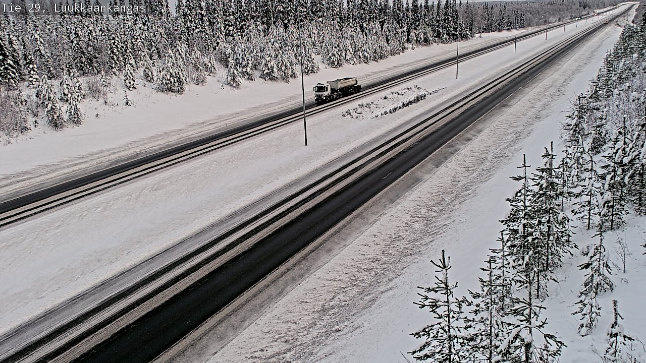 Weather Camera Image Väg 29 Torneå Luukkaankangas, Tornio, Lappi