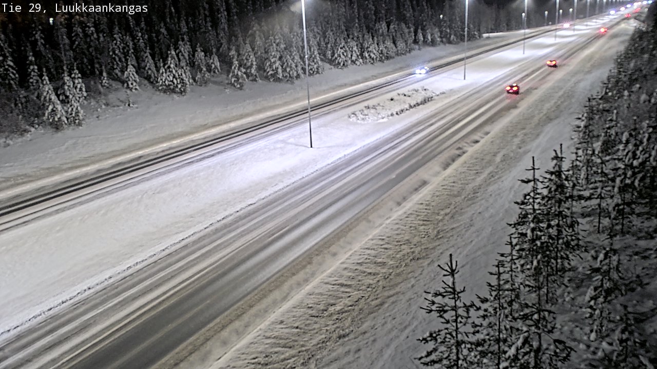Weather Camera Image Väg 29 Torneå Luukkaankangas, Tornio, Lappi