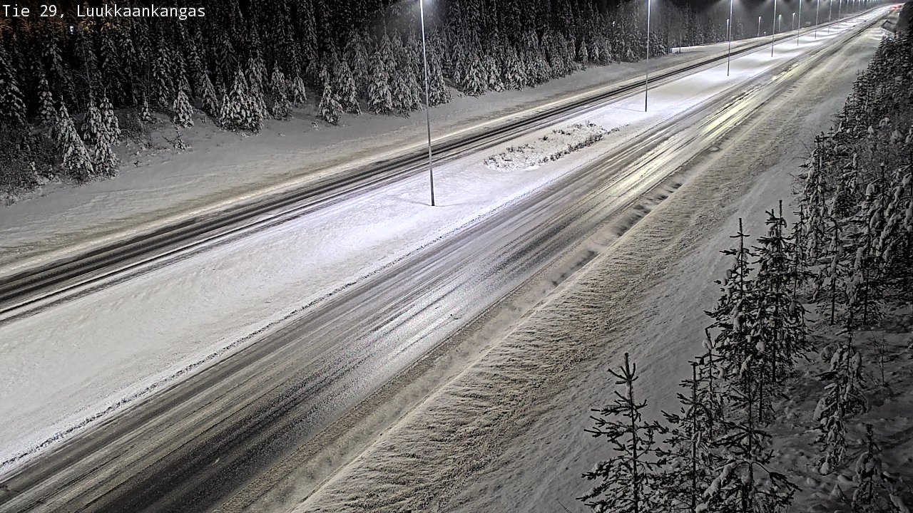 Weather Camera Image Väg 29 Torneå Luukkaankangas, Tornio, Lappi