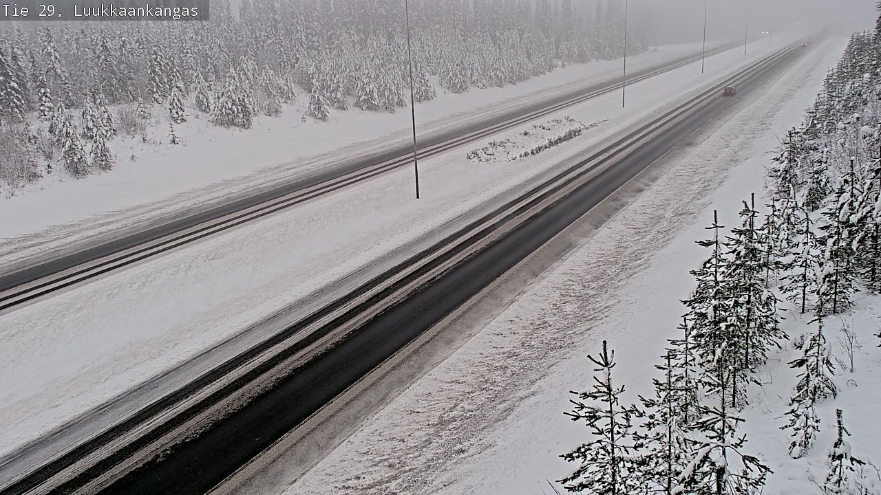 Weather Camera Image Väg 29 Torneå Luukkaankangas, Tornio, Lappi