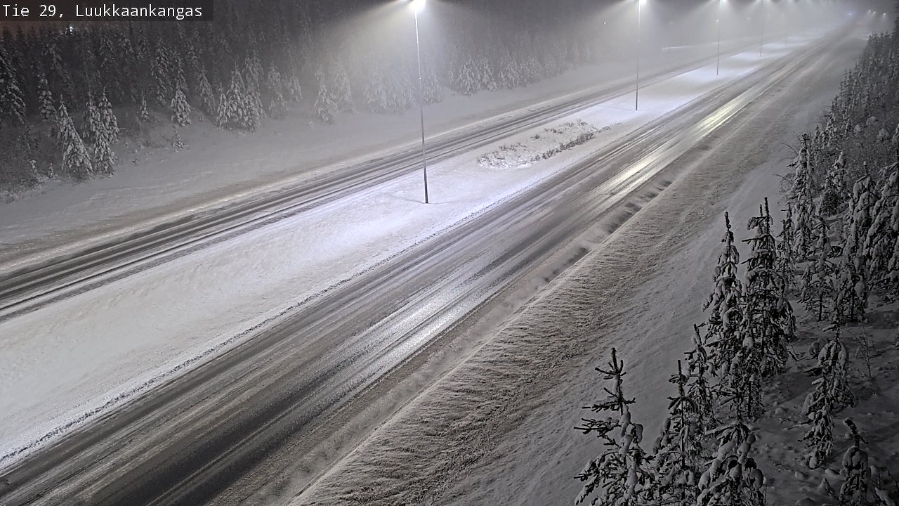 Weather Camera Image Väg 29 Torneå Luukkaankangas, Tornio, Lappi