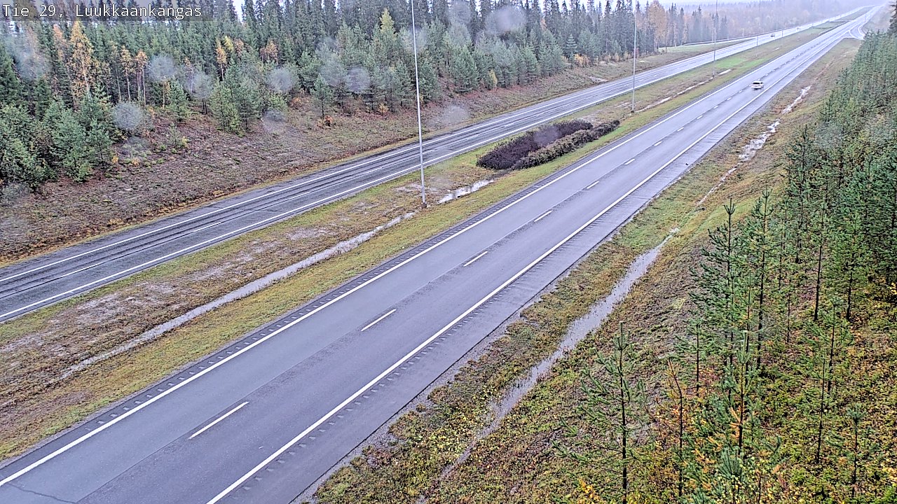 Weather Camera Image Väg 29 Torneå Luukkaankangas, Tornio, Lappi