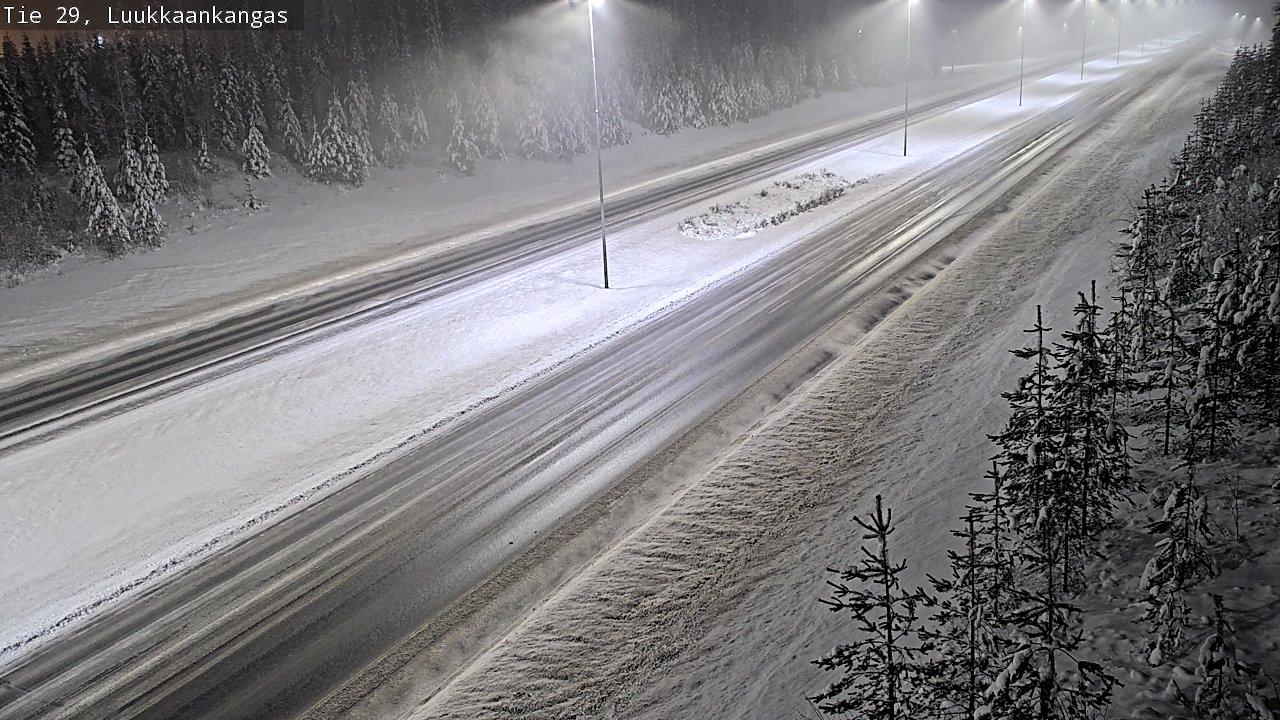 Weather Camera Image Väg 29 Torneå Luukkaankangas, Tornio, Lappi