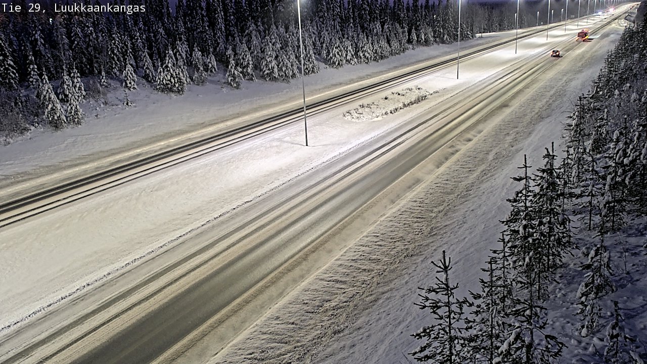 Weather Camera Image Väg 29 Torneå Luukkaankangas, Tornio, Lappi