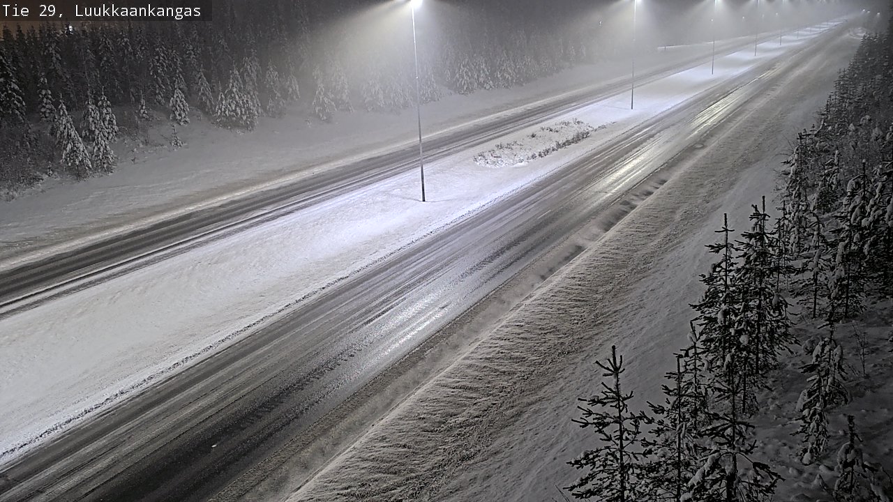 Weather Camera Image Väg 29 Torneå Luukkaankangas, Tornio, Lappi