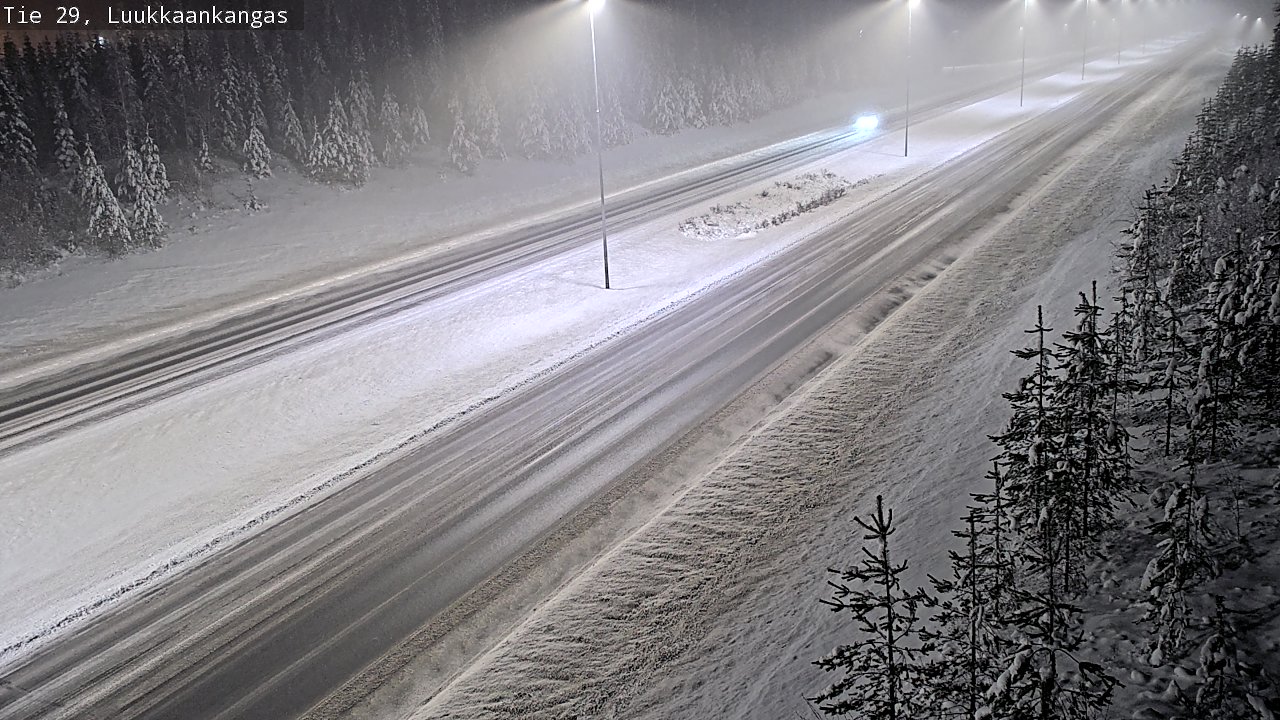 Weather Camera Image Väg 29 Torneå Luukkaankangas, Tornio, Lappi